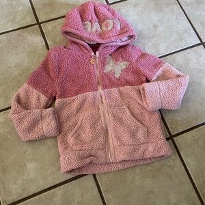 Girls Betsey Johnson Fleece Hoodie Jacket Size Small (7-8) Preowned
